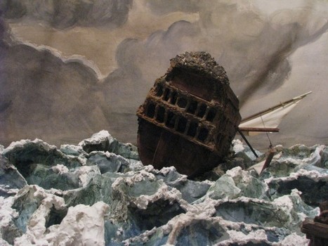 Inside a three-dimensional installation by a group known as The Chadwicks, which creates 3-D dioramas inspired by Dutch paintings.